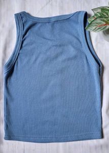 3 Ribbed Cream Tank Top