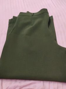 AN OLIVE green Straight  Plazoo