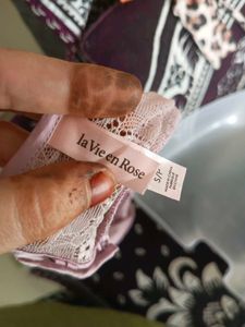 Lace Trimmed Pink Bralette