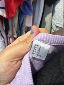 Lilac Ribbed Racerback Crop Top