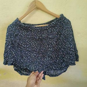 Cute Floral Print Mini Skirt