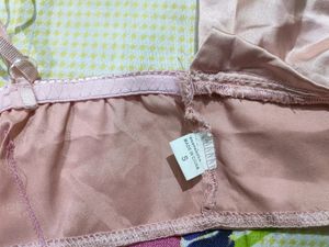 Pink Satin Bralette