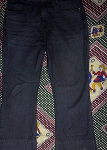 Black Wide Leg Denim Jeans