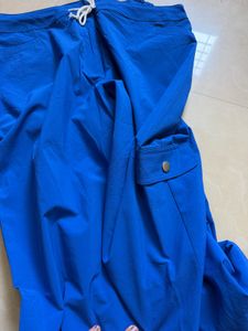 waist Blue Drawstring Wais