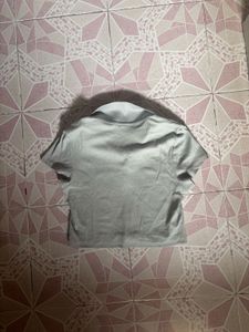 Cute Light Green Cropped Top