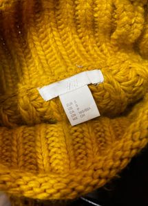 H&amp;M Yellow High Neck Sweater