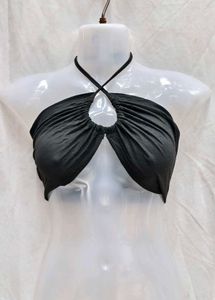 283011. Black Halterneck Bikini Top