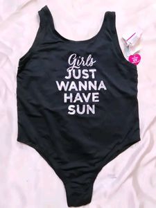 Girls' Black Swimsuit -