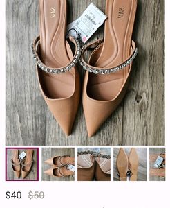 ZARA Stone Work Slipper
