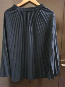 Pleated Navy Blue Skirt