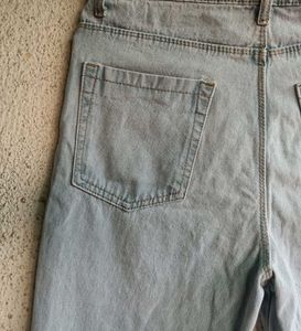 High Waist Light Blue Denim