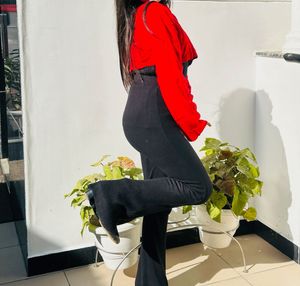 Red Crop top