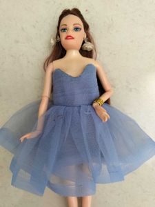 Doll Blue Tulle Gown