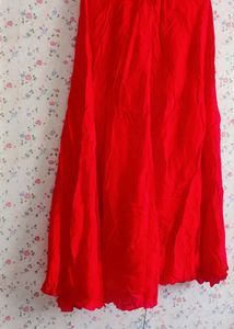 Gold Sequin Kurti with Red Skirt