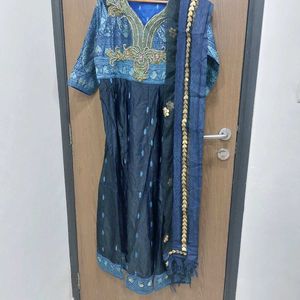 Beautiful Navy Blue Ethnic Gown