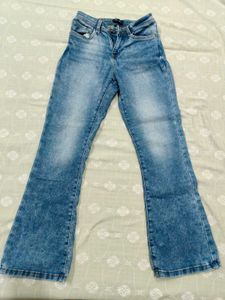 Women denim flared jeans