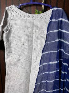 Blue &amp; White kurta