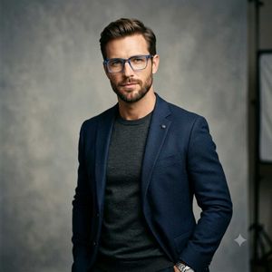 Marc Aldon Original Wayfarer Frame Transparent blu