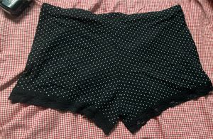 Cute Polka Dot Pajama Shorts with Lace Trim