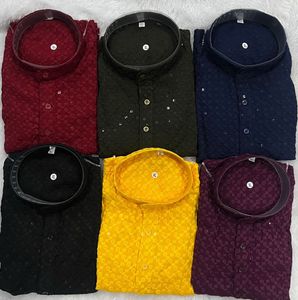 Chikankari short kurta