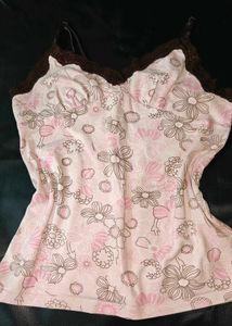 Cute Floral Camisole Tank Top