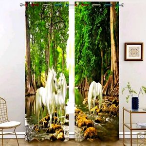 Enchanting Unicorn Waterfall Curtains (set of 2)