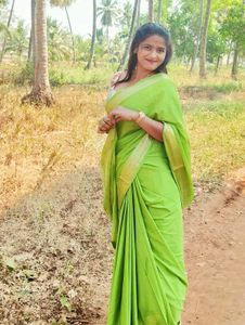 Beautiful Green Silk Saree