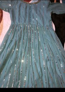 Sequined Anarkali Gown