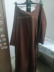 Elegant Brown Kurta with Pant