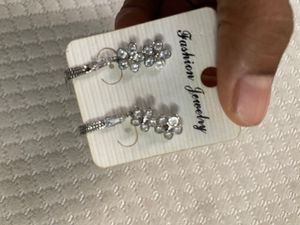 American Diamond Long Chain Earring