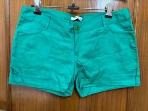 St John's Bay Bottle Green Shorts