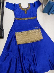 Royal Blue Long Frock