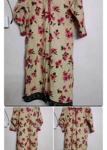 Elegant Pink Sequined Kurta