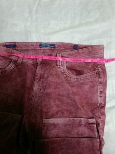 Washed Red Jeans