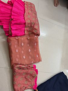 Pink Embroidered Lehenga Skirt