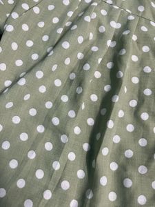 Polka Dot Button-Up Shirt