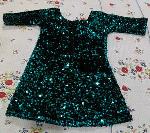 Sparkly Sequined Black Dress