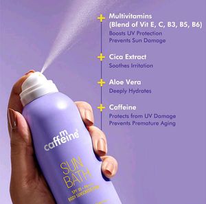 mCaffeine Sun Bath sunscreen Spray