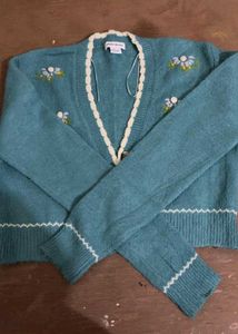 Floral Embroidered Cardigan
