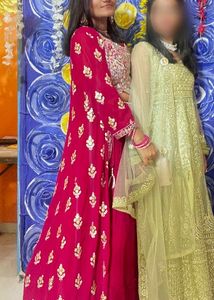 Rani Pink Designer Lehenga in excellent condition