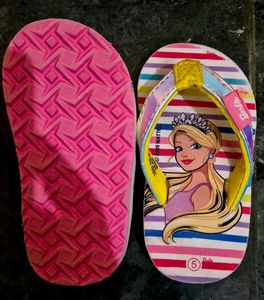 Adorable Barbie Flip-Flops for Girls in size 5