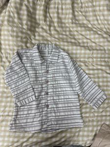Striped Button-Up Shirt