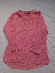 Pink Striped Kurta
