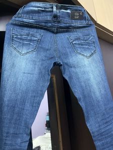 Distressed Patchwork Denim Jeans