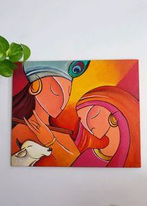 Radha Krishna Canvas Painting
