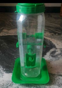 Green Bird Feeder Dispenser