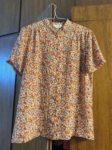 Vintage Floral Print Top