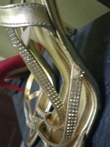 Gold Strappy Sandals