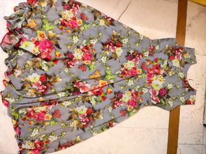 Beautiful Floral Print Gown