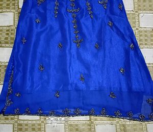 Elegant Blue Embroidered Kurta Set